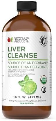 Liver Complete 16oz Support Liquid – Milk Thistle, Chanca Piedra & Dandelion Root – Herbal Cleanse Supplement – Non-GMO, Organic Ingredients