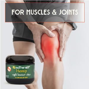 Naturulz Ugli butter Daytime & Nighttime Hemp Bundle (2) 4 ounce Topicals-with Arnica, Capsicum, Devil's Claw and Lavender. Active Muscle & Joint, Restful Night Bundle