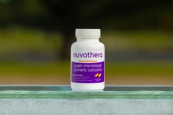 Nuvothera Super-Micronized Turmeric Curcumin Capsules 1-Month Supply– Rapid Absorption, Whole Root, Non-GMO, Supports Joint, Skin, Gut Health & Antioxidants (60 Capsules)
