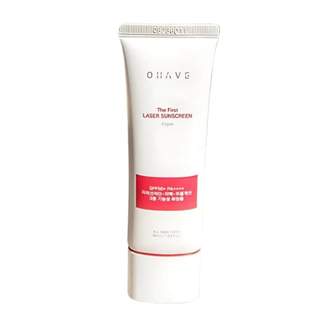 OHAVE Sunscreen SPF 50+ PA++++ Broad Spectrum Sunblock | Lightweight, Non-Greasy & Water-Resistant | Moisturizing UV Protection for Face & Body | UVA/UVB Defense | For Sensitive & All Skin Types