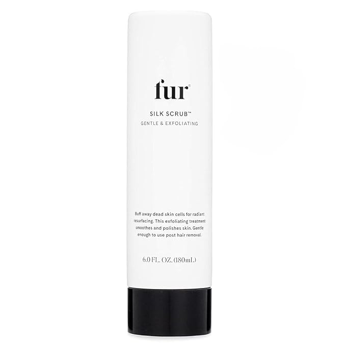 Fur Silk Scrub: Premium KP Bump Eraser - Powerful Exfoliating & Resurfacing Scrub to Smooth and Hydrate Skin While Preventing Ingrown Hairs with Natural Oils and AHAs - 6 Fl oz. Includes Tiny Magnet