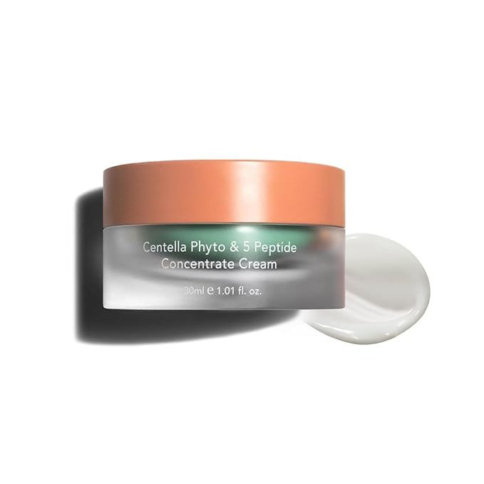 HARUHARU wonder Centella Phyto & 5 Peptide Concentrate Cream, 1.01 fl. Oz, Daily & Night Cream, Nourishing, Wrinkles improvement for all skin types, Vegan, Cruelty-Free, Korean Skincare