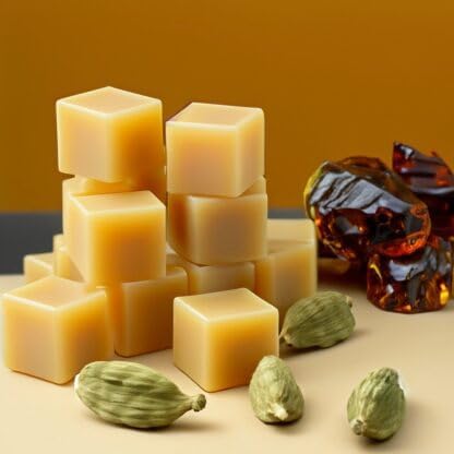 Patchouli Sandalwood Strongly Scented Hand Poured Vegan Wax Melts, 12 Scented Wax Cubes, 6.4 Ounces in 2 x 6-Packs
