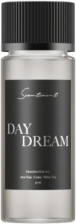 Scentiment Diffuser Oil - Day Dream | Inspired by Westin® Hotel White Tea Scent | Aromatherapy Home Fragrance| Luxurious Scent with Notes of Aloe Vera, Cedar, White Tea (50ml)