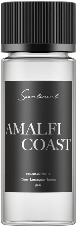 Scentiment Diffuser Oil - Amalfi Coast | Aromatherapy Fragrance | Inspired by W Hotels® | Notes of Bergamot, Lemongrass, Jasmine, Lily, Magnolia & Koa Wood (50 mL)