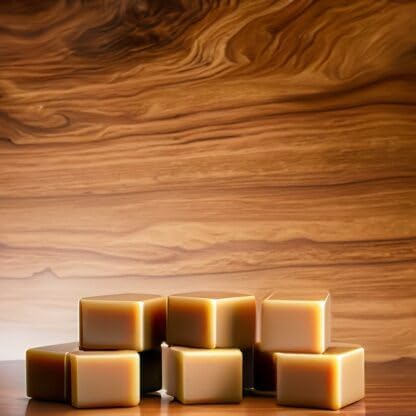 Mahogany Teakwood Strongly Scented Hand Poured Vegan Wax Melts, 12 Scented Wax Cubes, 6.4 Ounces in 2 x 6-Packs