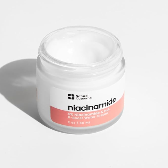 natural outcome Niacinamide Moisturizer – Oil-Free Non-Comedogenic Face Moisturizer with Niacinamide, Lightweight Hydrating Cream for All Skin Types, Vegan, Organic, and Cruelty-Free Skincare