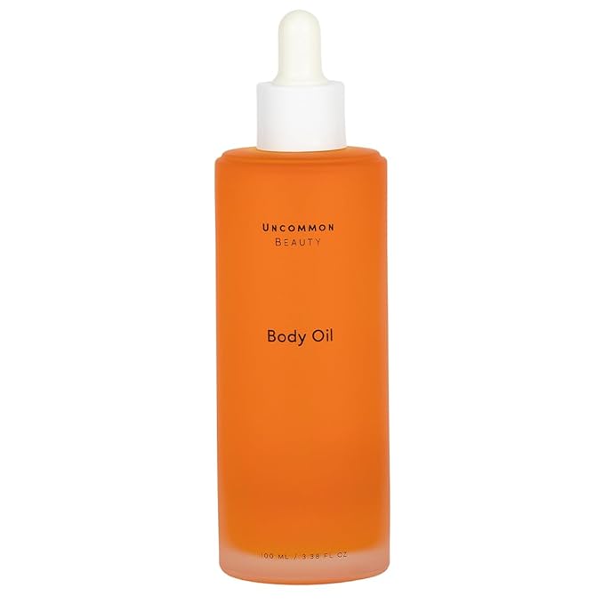 Uncommon Beauty Body Oil - Non-Greasy After Shower Body Oil That’s Fast Absorbing - Nourishing, Hydrating, and Moisturizing Bodycare - Vegan, Cruelty Free, Synthetic Fragrance Free, 3.38 FL OZ