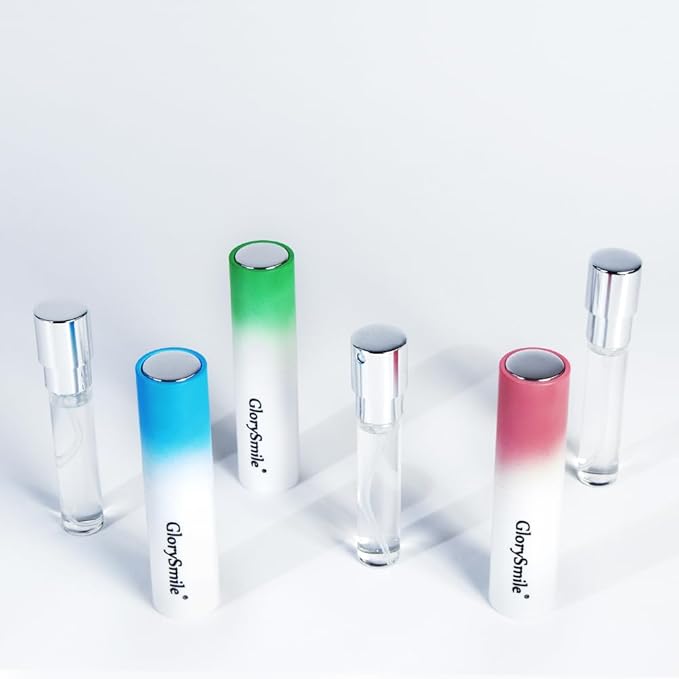 GlorySmile Oral Breath Spray 3 Bottles Fresh Mouth Spray for Bad Breath, Sugar-Free Fresheners for Adults, 3 flavors: Peach, Lime, and Peppermint