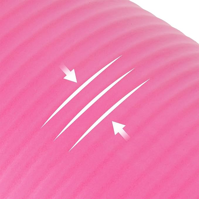 1/2-Inch Extra Thick High Density Anti-Tear Exercise Yoga Mat with Carrying Strap, Multiple Colors