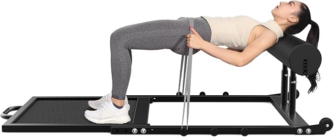 Hip Thrust Machine with Adjustable Resistance – Glute Workout Equipment for Home Gym, Deep Squat & Multipurpose Glute Trainer Bench for Booty & Core Strength Training