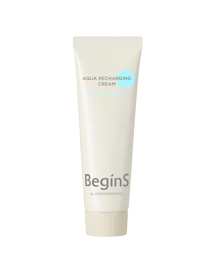 Aqua Recharging Cream 1.69 Fl Oz, Lightweight Gel Moisturizer with Hyaluronic Acid, Deep Hydration up to 100 Hours, Vegan Formula for Fresh and Comfortable Skin, Korean Skincare