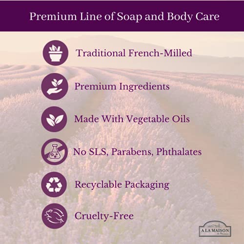 A LA MAISON Moisturizing Cream, Fresh Sea Salt - Uses: Hand, Argan Oil, Pure Shea Butter, Essential Oils, Plant Based, Cruelty-Free, SLS and Paraben Free (1.7 Oz, 2 Pack)