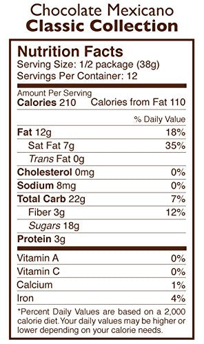 Taza Chocolate Organic Mexicano Disc Stone Ground, Classic Collection Variety Pack, 2.7 Ounce (6 Count)