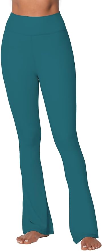 Sunzel High Waist Mini Flared Leggings for Women, Tummy Control Casual Flare Yoga Pants for Yoga Workout Gym