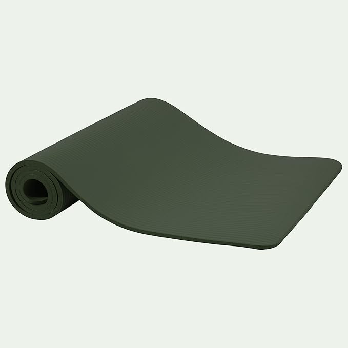 Yoga Mat, 1/2-Inch Extra Thick High Density Exercise Mat, Anti-Tear Exercise Yoga Mat with Carrying Strap, Suitable for Various Yoga Exercises
