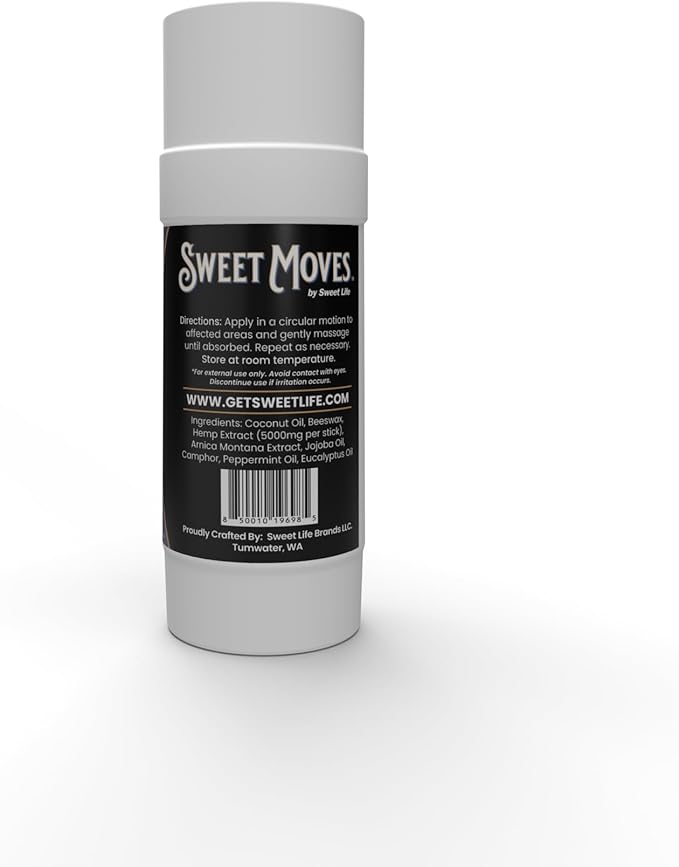 Sweet Life | Hemp Balm Stick | Twist Up Topical | Arnica | Organic | Muscle Comfort