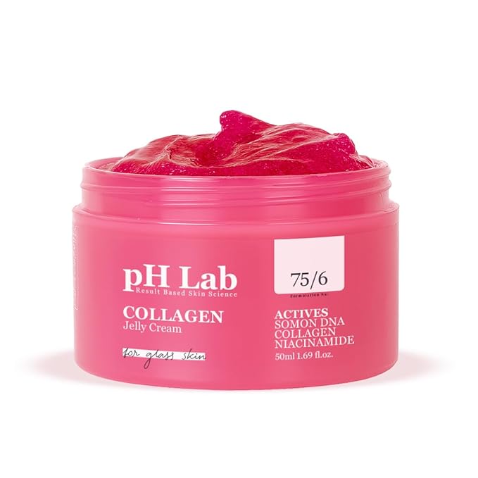 Collagen Jelly Cream, Boosts Skin Elasticity, Provides Glowing, Hydrating and Plump with Salmon DNA, 1.69 Fl Oz