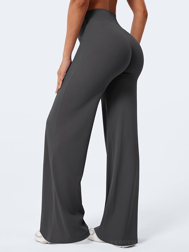 YEOREO Workout Leggings Womens No Front Seam Straight Leggings 29" / 31.5" / 33" High Waist Buttery Eddiy Gym Yoga Pants