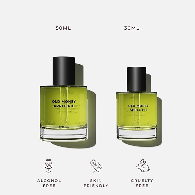 Eternal perfume oils - Old Money Apple Pie - Inspired by Kilian Angels' Share | Long Lasting Perfume Oil for Women – 50ml with Bonus 30ml (Pack of 2)