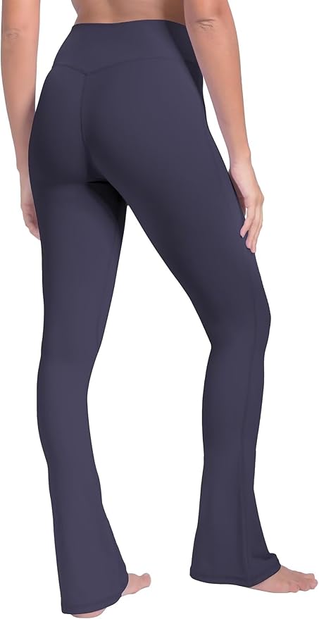 Sunzel High Waist Mini Flared Leggings for Women, Tummy Control Casual Flare Yoga Pants for Yoga Workout Gym
