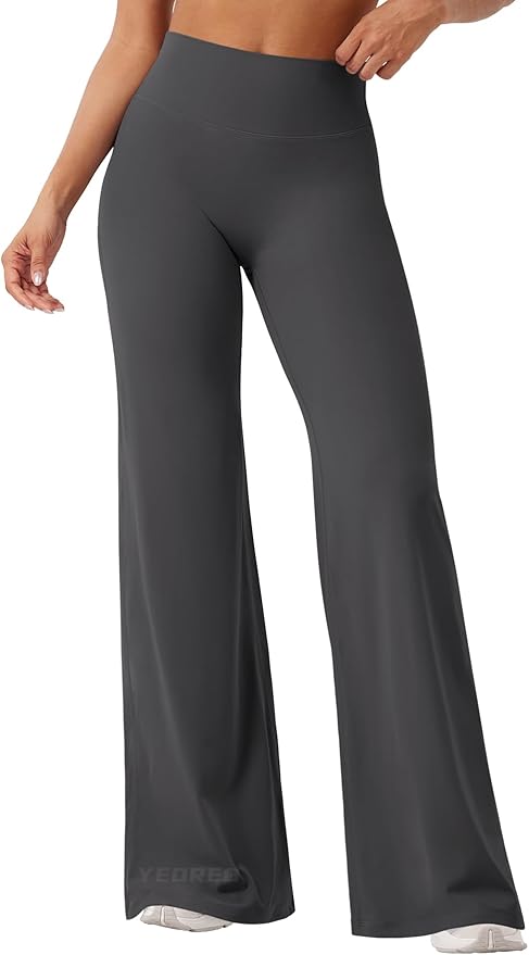YEOREO Workout Leggings Womens No Front Seam Straight Leggings 29" / 31.5" / 33" High Waist Buttery Eddiy Gym Yoga Pants