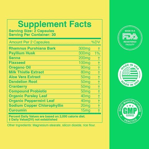 Colon Detox Cleanse – Herbal Colon Cleanse & Constipation Relief Supplement with RenewElixir™ 10-in-1 Herbs, Probiotic & Prebiotic, Supports Gut Health, Regularity & Weight, 3 Bottles