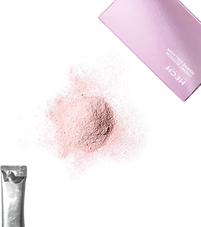 Cherry Blossom Marine Collagen - Drink Sachets for Youthful Glow with 4,600 mg of Marine Collagen and an Antioxidant Matrix with Natural Plant Extracts