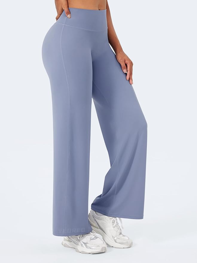 YEOREO Workout Leggings Womens No Front Seam Straight Leggings 29" / 31.5" / 33" High Waist Buttery Eddiy Gym Yoga Pants