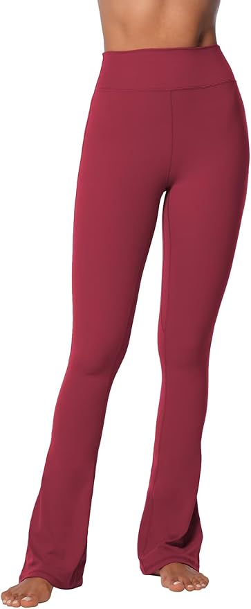 Sunzel High Waist Mini Flared Leggings for Women, Tummy Control Casual Flare Yoga Pants for Yoga Workout Gym