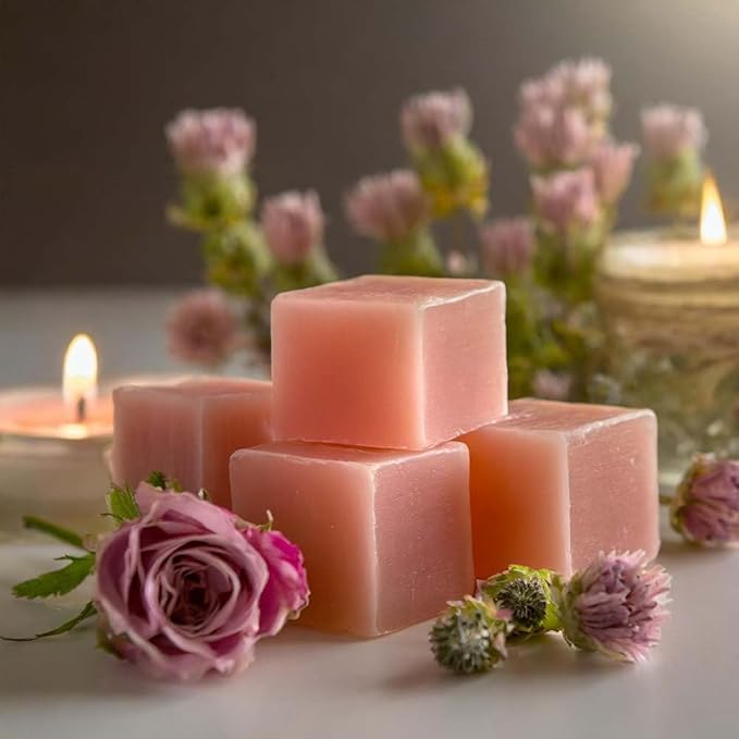 Patchouli Rose Strongly Scented Hand Poured Vegan Wax Melts, 12 Scented Wax Cubes, 6.4 Ounces in 2 x 6-Packs