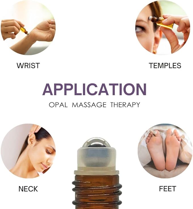 Premium Essential Oil Roll On Opal Massage Therapy (Clary Sage)