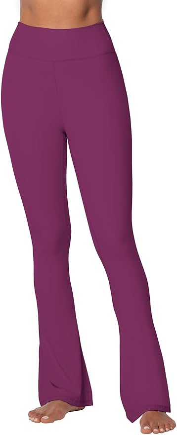Sunzel High Waist Mini Flared Leggings for Women, Tummy Control Casual Flare Yoga Pants for Yoga Workout Gym