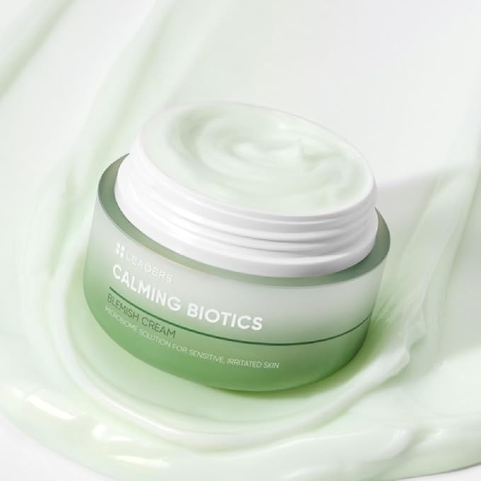Leaders Calming Biotics Cream - For Sensitive Acne-Prone Skin, Hydrating, Soothing & Calming Formula to Strengthen Skin Health & Barrier, 50ml