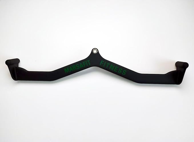 Home Gym Fitness Rowing T-bar V-bar Pulley Cable Machine Attachment, Bicep Curl Tricep Lat pulldown Bar Back Strength Training Handle Grips Lat Pull Down Bar for Seat Row Workout