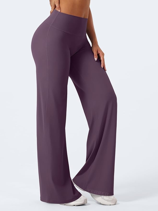 YEOREO Workout Leggings Womens No Front Seam Straight Leggings 29" / 31.5" / 33" High Waist Buttery Eddiy Gym Yoga Pants