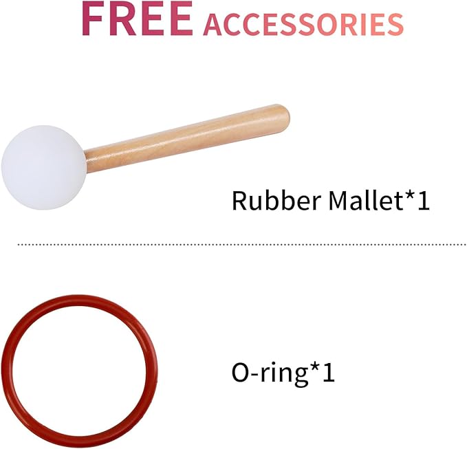 Singing Bowls 528hz C Note 8-Inch Flower Of Life Crystal Singing Bowl With A Free Mallet And O-Ring For Sound Healing, Meditation, Yoga, And Sound Baths