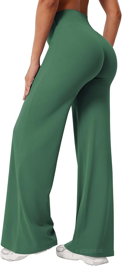 YEOREO Workout Leggings Womens No Front Seam Straight Leggings 29" / 31.5" / 33" High Waist Buttery Eddiy Gym Yoga Pants
