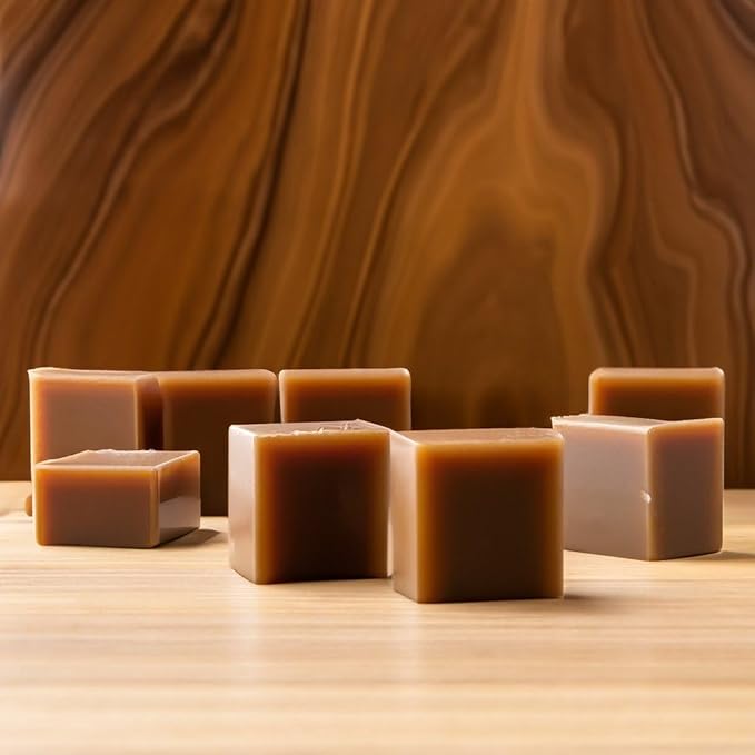 Mahogany Teakwood Strongly Scented Hand Poured Vegan Wax Melts, 12 Scented Wax Cubes, 6.4 Ounces in 2 x 6-Packs