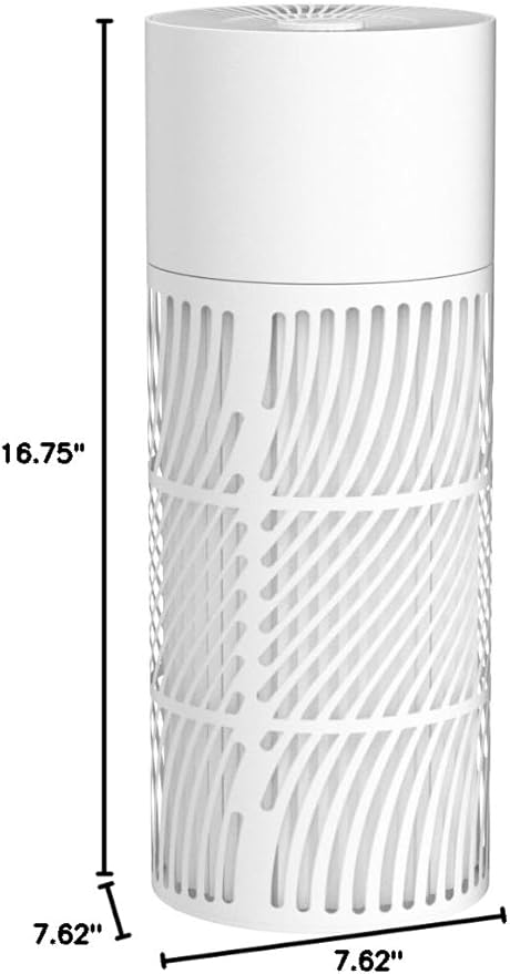 Nuwave Oxypure Air Purifiers 3XL H13 HEPA Filter for Home Bedroom, 17dB, 360° Air Intake, Removal to 0.1 Micron Smoke Dust Pollen Pet Hair Odor, Air Quality Sensor, Energy Star
