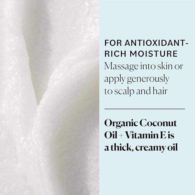 Sky Organics - Organic Coconut Oil & Vitamin E, 16.9 fl oz - Skin & Hair Ultra-Hydrating Oil - Fatty Acids & Antioxidants - Natural, Vegan & Cruelty Free - Skin Care & Hair Care w Ebook