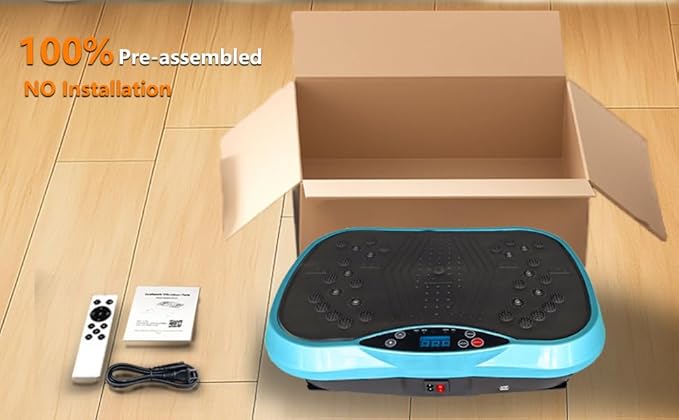 Vibration Plate Exercise Machine – Full Body Workout & Shake Plate Weight Loss Exercise Machine, Lymphatic Vibration Plate for Home Gym Fitness Training