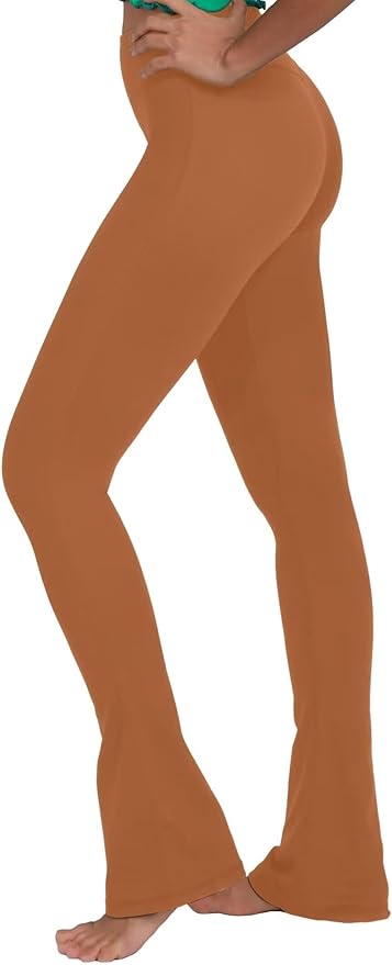 Sunzel High Waist Mini Flared Leggings for Women, Tummy Control Casual Flare Yoga Pants for Yoga Workout Gym
