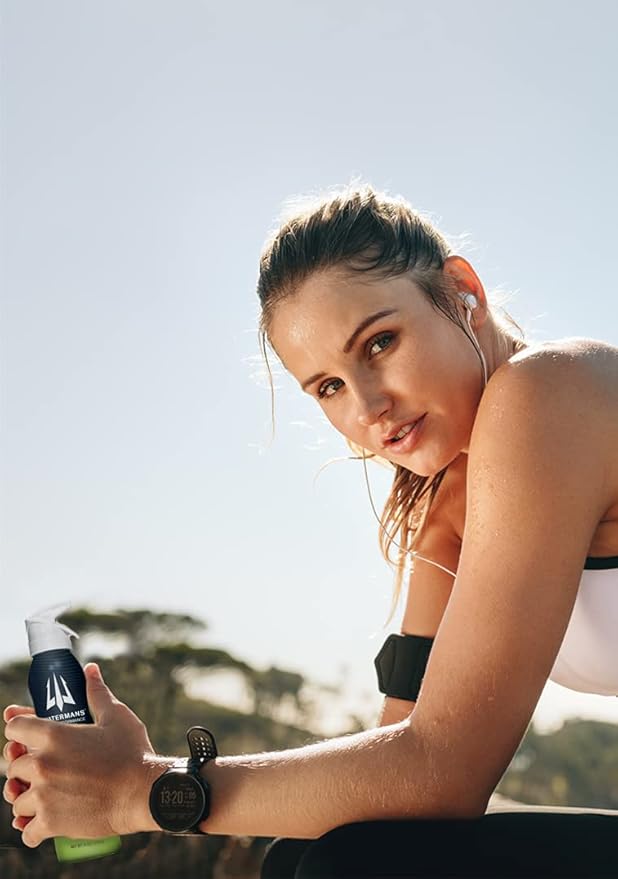 Watermans Dry Spray Sunscreen SPF 55, Reef Safe Broad Spectrum Sunscreen Spray, Fragrance Free, Oxybenzone Free