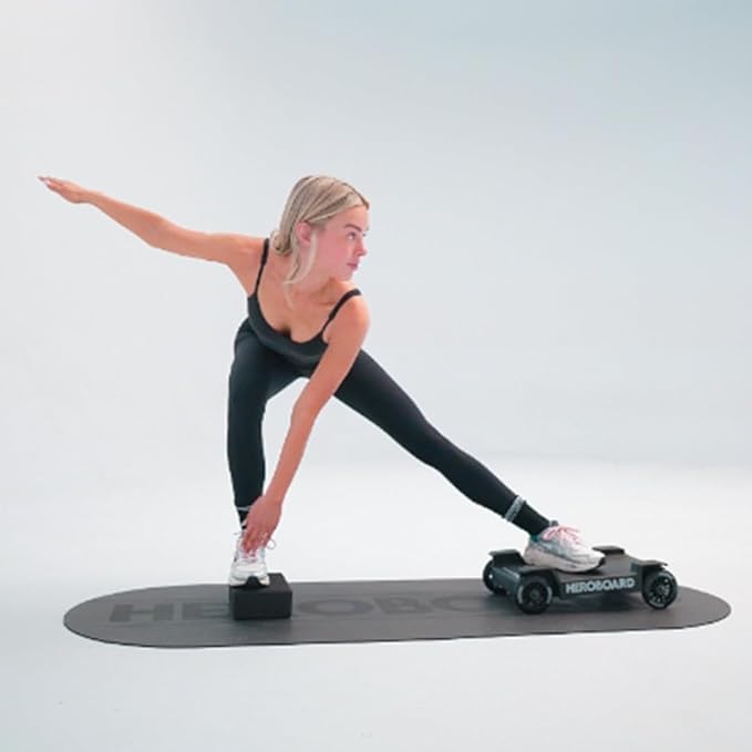 Portable Pilates Board | Patented Design Abdominal Exercise Trainer & Core Strength Workout Board - Compact Mini Pilates Reformer & Exercise Board For Mobility & Home Workouts