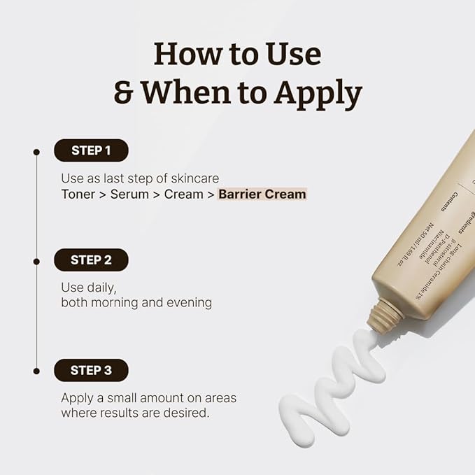 Dr. Reju-All Advanced LC-Ceramide Barrier Cream - Patented Long Chain Ceramide Deep Hydration - Lightweight Korean Face Moisturizer for Strengthening Skin Barrier - 1.69 Fl Oz