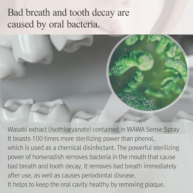 ROROBELL Wawa Sense Spray Oral Care Mouth Freshener Fights Bad breath ((1/3 Fl Oz (Pack of 3)))