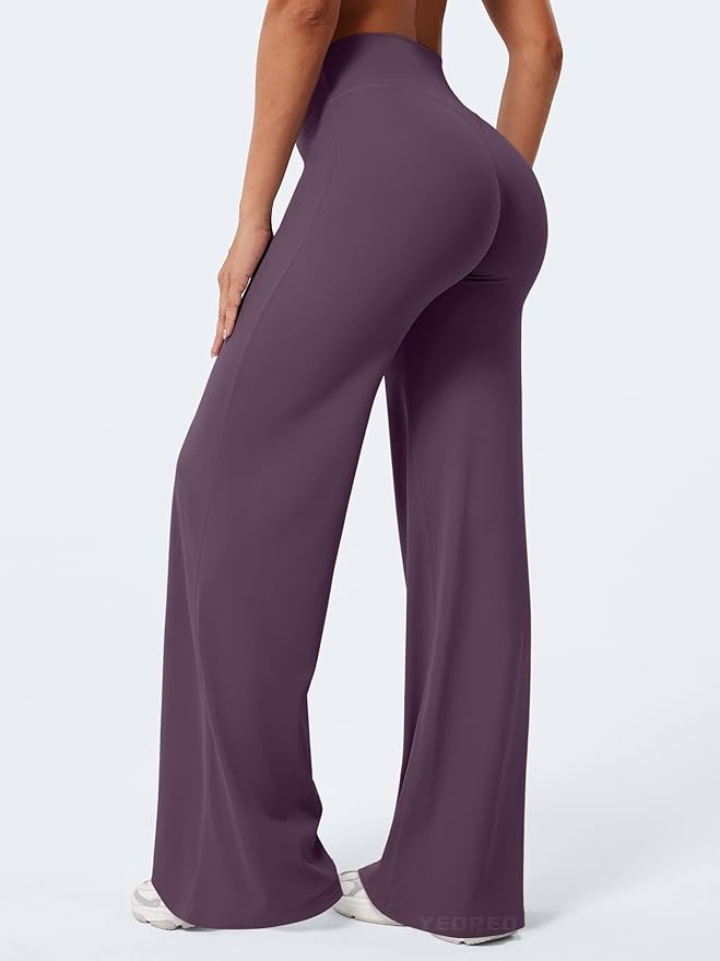 YEOREO Workout Leggings Womens No Front Seam Straight Leggings 29" / 31.5" / 33" High Waist Buttery Eddiy Gym Yoga Pants