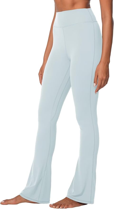 Sunzel High Waist Mini Flared Leggings for Women, Tummy Control Casual Flare Yoga Pants for Yoga Workout Gym