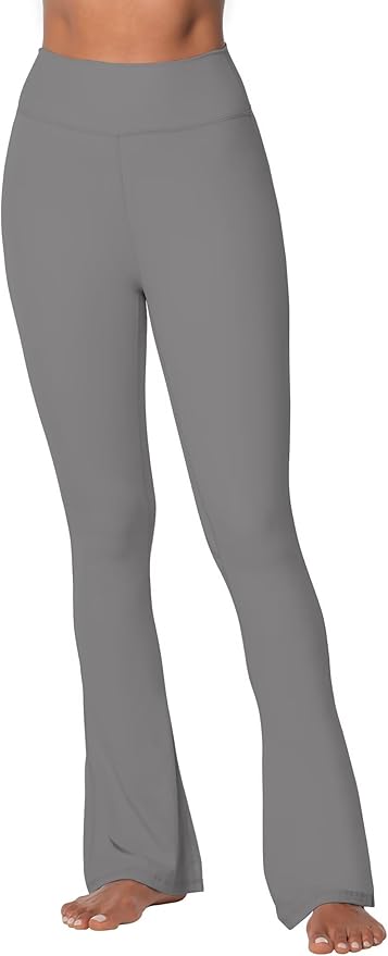 Sunzel High Waist Mini Flared Leggings for Women, Tummy Control Casual Flare Yoga Pants for Yoga Workout Gym